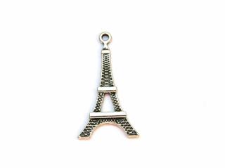 Přívěsek Eiffelova věž, barva starostříbro Balení: 1 ks