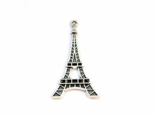 Přívěsek Eiffelova věž, barva starostříbro Balení: 6 ks