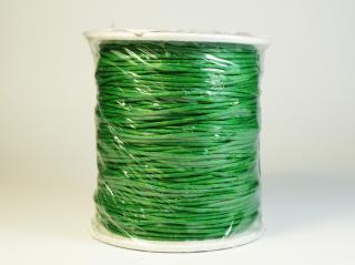 Vosková šňůra 1mm, barva zelená Balení: 1 balení = 91 m