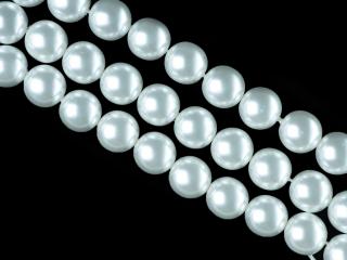 Voskové perle 10mm, barva bílá Balení: 1 ks
