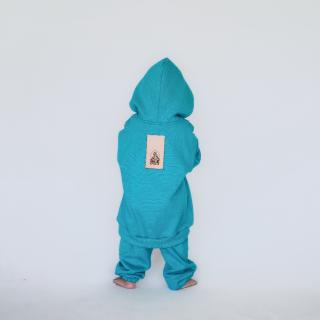 Hoodie Style Barva: Tyrkysová, Velikost: 1