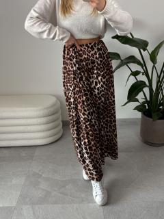 Dlouhá leopardí sukně Jenny Velikost: One size, Barva: Hnědá