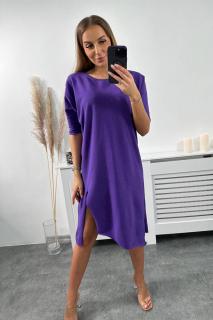 Oversize šaty fialové Velikost: One size, Barva: Fialová