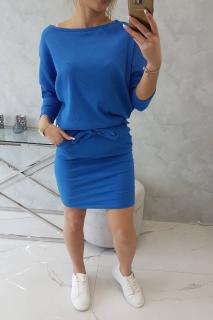 Šaty Elis modré Velikost: One size, Barva: Modrá