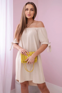 Šaty Erin bežové Velikost: One size, Barva: Béžová