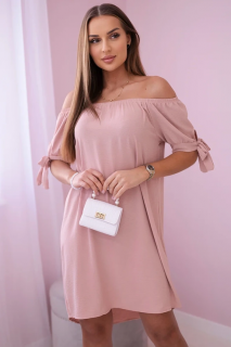 Šaty Erin pudrové Velikost: One size, Barva: Pudrová
