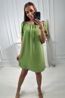 Šaty Erin zelené bystrá Velikost: One size, Barva: Zelená bystrá