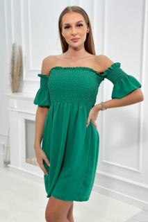 Šaty Laura zelené Velikost: One size, Barva: Zelená
