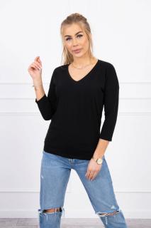 Tričko s výstřihem Molly černé Velikost: One size, Barva: Černá