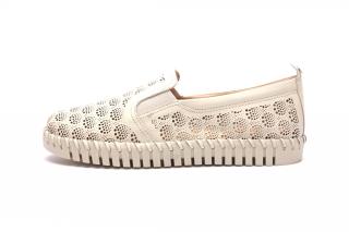 Bottero dámské kožené espadrilky 330801 OFF-WHITE Velikost: 39