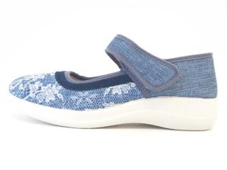 Mediline dámská lycrová obuv 4301 džínové modré Velikost: 36