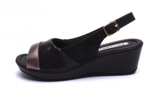 Piccadilly dámské sandály 540192 černé/bronzové Velikost: 37