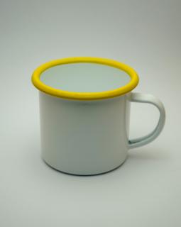 Čaj Typ hrnku: Bílý hrnek, žlutý lem