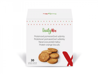 DailyMix Proteinové pomerančové sušenky | 30 sušenek, 225 g