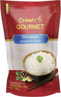Orient Gourmet Shirataki konjak nudle ve tvaru špaget v nálevu 270 g