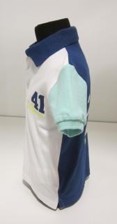 1139/36  Mayoral chlapecké sportovní polo (tričko s límečkem) s krátkým rukávem v kombinaci barev středně modrá, bílá a mint Barva: Vícebarevná,…