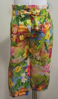 1558/84  Mayoral dívčí letní lehké vícebarevné kalhoty s vysokým pasem a mašlí Barva: Vícebarevná, Velikost: 80 / 12 měsíců, Materiál: 80% bavlna 20%…