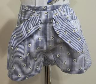 1937/86  Mayoral dívčí bílé bavlněné šaty s modrým motivem panenky a pejska Barva: světle modrá, Velikost: 80 / 12 měsíců, Materiál: 100% bavlna