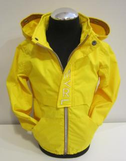 3458/31 Mayoral chlapecká přechodová žlutá bunda na zip a patenty s kapucí na zip Barva: Žlutá, Velikost: 134, Materiál: 100% polyester