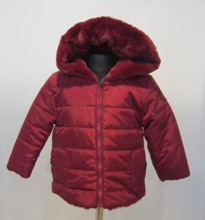 4422/30 Mayoral dívčí zimní bordová oboustranná bunda s kapucí Barva: Bordová, Velikost: 98 / 36 měsíců, Materiál: 100% polyester