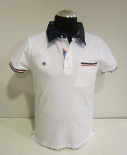 6139/96  Mayoral (NUKUTAVAKE) chlapecké bílé polo (tričko s límečkem) s krátkým rukávem a kapsičkou Barva: Bílá, Velikost: 140, Materiál: 98% bavlna…