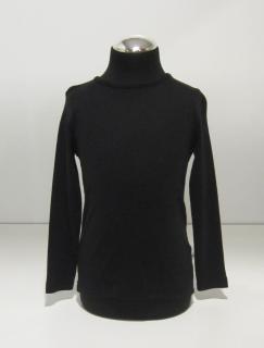 750535/černá BLUE SEVEN dívčí černé bavlněné triko bez potisku s dlouhým rukávem Barva: Černá, Velikost: 116 / 6 let, Materiál: 100% bavlna