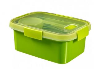 Box jídelní 3v1 To Go Lunch Kit Green 1,2 l; 20x9x15 cm; plast