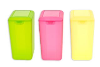 Dóza zásobník KLIP; 18,5x10,5x9 cm; 1,6 l; plast, mix barev