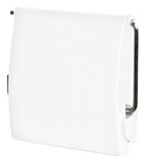 Držák toaletního papíru Design závěsný+hmoždinky,šrouby; 14x12x3cm; plast, kov