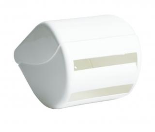 Držák toaletního papíru závěsný+hmoždinky,šrouby; 17x14x13cm; plast