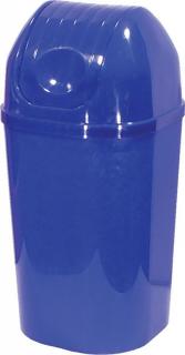 Koš DinDon MODRÁ odpadkový hranatý s víkem; 67x34 cm; 50 l; plast