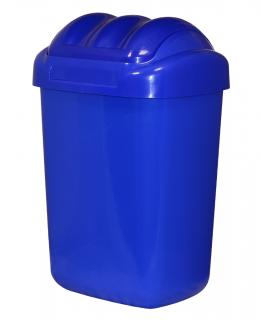 Koš FALA výklopný s tvarovaným víkem modrý; 51x35,5x30 cm; 30 l; plast