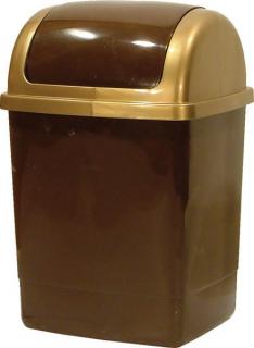 Koš KLIP odpadkový hranatý s víkem; 49x28x23 cm; 26 l; plast