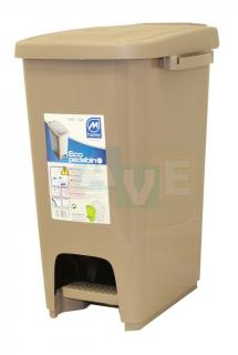 Koš na odpadky ECOPEDALBIN 16l; 33x25x40 cm;  plast; mix barev