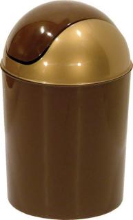 Koš OSKAR odpadkový kulatý s víkem; 29x18 cm; 7 l; plast