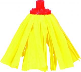 Mop páskový žlutý; bavlna, plast