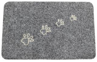 Rohož TLAPKY; 40x60 cm; guma/koberec