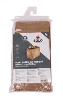 SOLO MAXI taška na krbové dřevo Natural; 64x31x41 cm; juta;