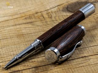 _Dřevěné kuličkové pero Superior Wengé - Elegant chrome
