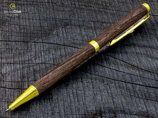 Dřevěná propiska Superior American Walnut - Slimline gold č.2740