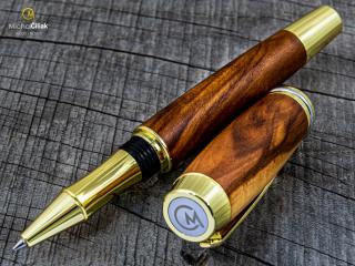Dřevěné kuličkové pero Superior Apple Tree - Burly gold č.2728