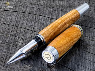 Dřevěné kuličkové pero Superior Ash Tree - Burly chrome č.2933