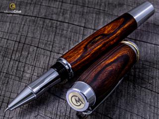Dřevěné kuličkové pero Superior Desert Ironwood - Burly chrome č.2783