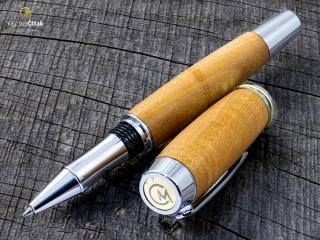 Dřevěné kuličkové pero Superior Pear Tree - Burly chrome č.2935