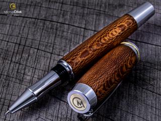 Dřevěné kuličkové pero Superior Platan - Burly chrome č.2777