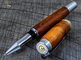 Dřevěné kuličkové pero Superior Plum Tree - Burly chrome č.2722
