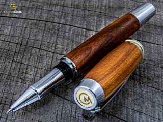Dřevěné kuličkové pero Superior Plum Tree - Burly chrome č.2723