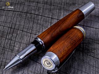 Dřevěné kuličkové pero Superior Plum Tree - Burly chrome č.2789