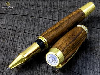 Dřevěné kuličkové pero Superior Royal Walnut - Burly gold č.2858