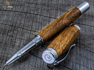 Dřevěné kuličkové pero Superior Royal Walnut - Elegant chrome č.2706